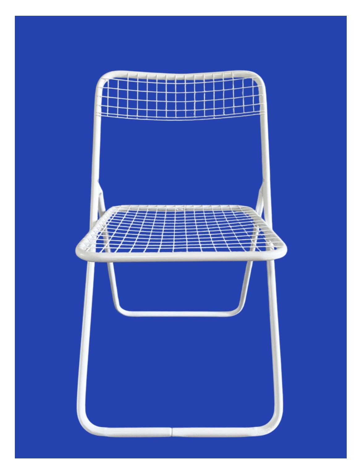 Metal folding chair