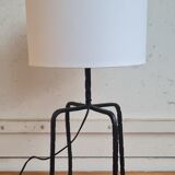 Brutalist wrought iron lamp