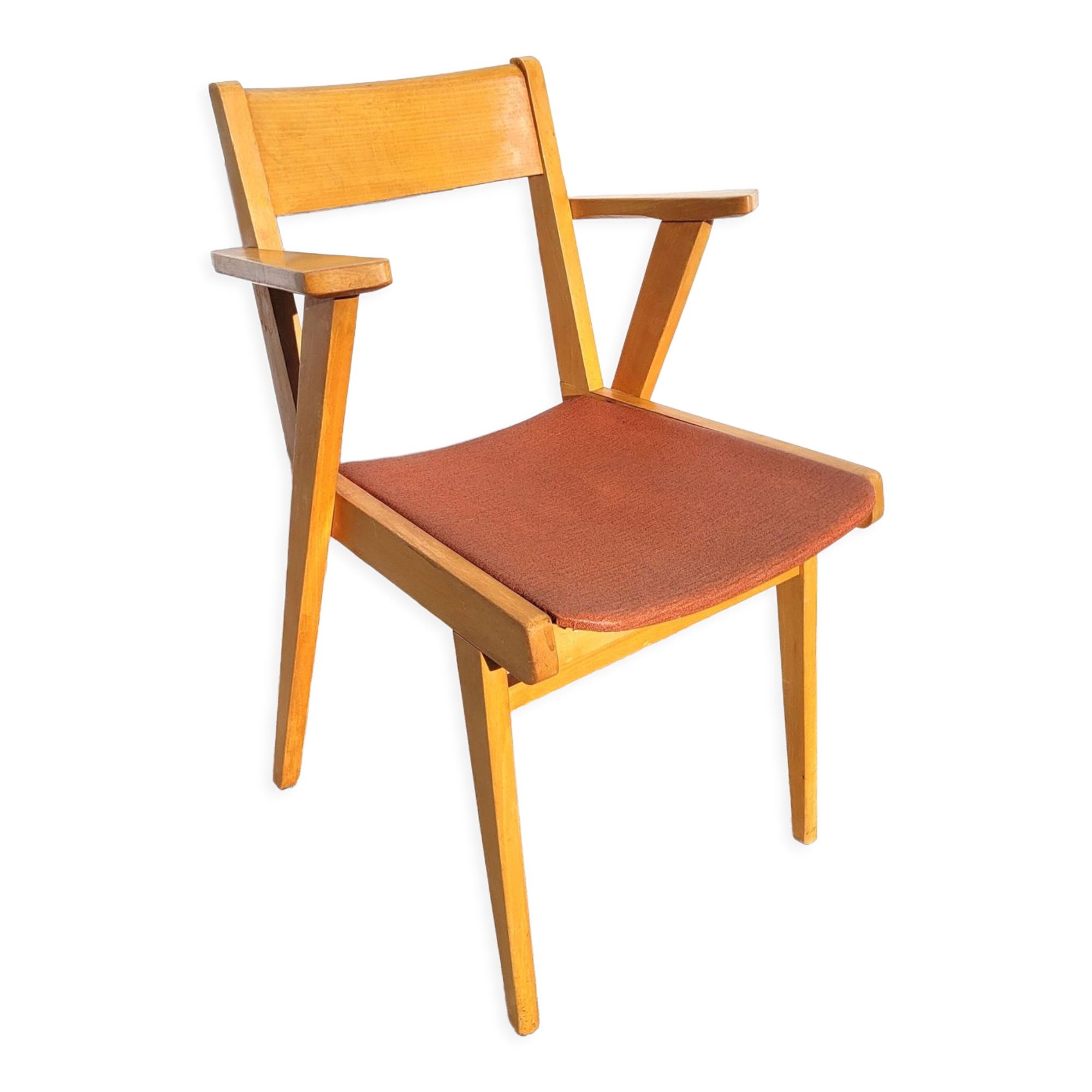 Chair bridge compass vintage 1960 red