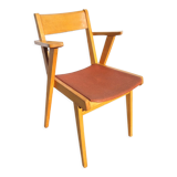 Chair bridge compass vintage 1960 red