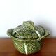Vintage soup tureen cabbage in faience