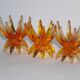Friedel Lotus Lucite candle holders Germany 1960 x3