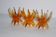 Bougeoirs Friedel Lotus Lucite allemagne 1960 x3