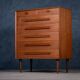 Teak 7-Drawer Chest attributed to Ejvind A. Johansson, 1960s