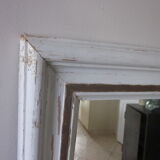 Old painted wooden mirror 60x66cm