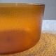 Vintage tempered glass salad bowl