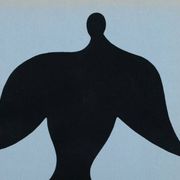 Jean arp : homme oiseau - pochoir