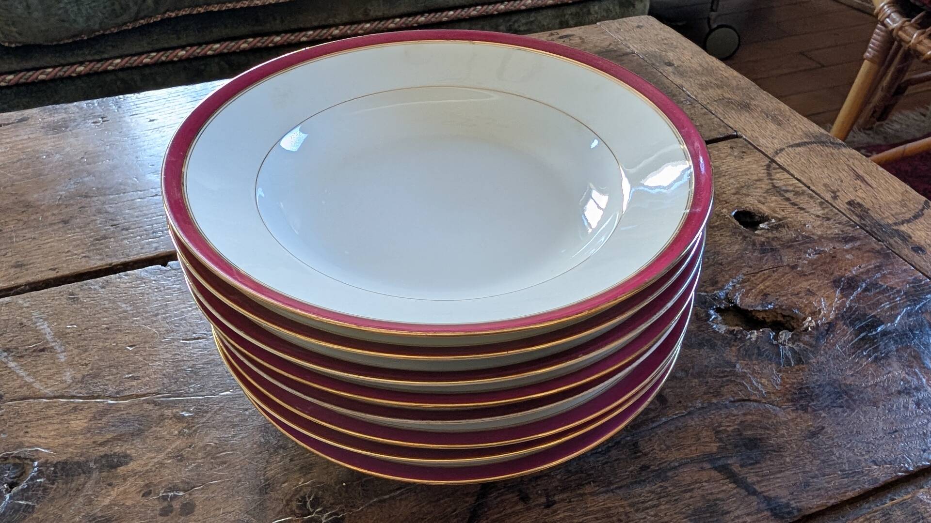 Deep plates Limoges – Le Grand Dépôt Émile Bourgeois, c. 1900