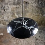 Hand-painted metal galaxy pendant light, 1980s