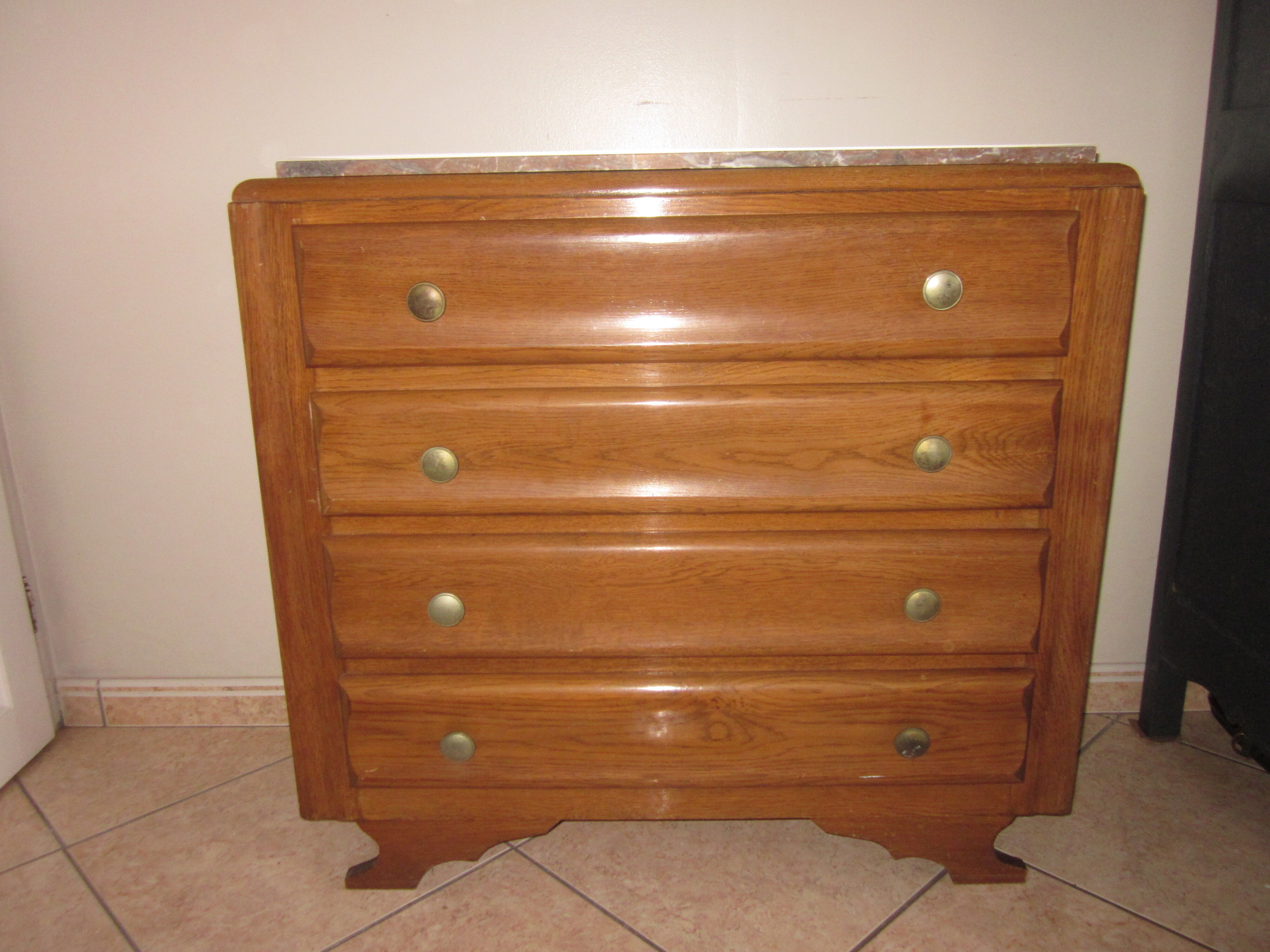 chest of drawers of the years 50 to 4 drawers