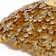 Gorgeous large 1970s Palwa brass ceiling or wall lamp with faceted crystal