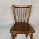 Series of 5 old baumann bistro chairs in curved wood