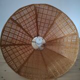Vintage wicker pendant light