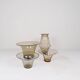 Art Deco Ensemble / Swedish Grace of 4 Glass Containers by Simon Gate Orrefors Sweden 1920s