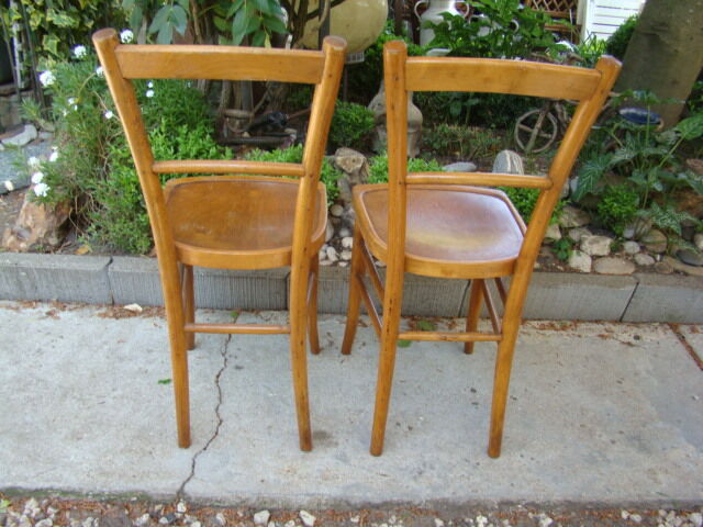 Pair of old bistro chairs