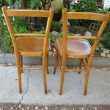 Pair of old bistro chairs