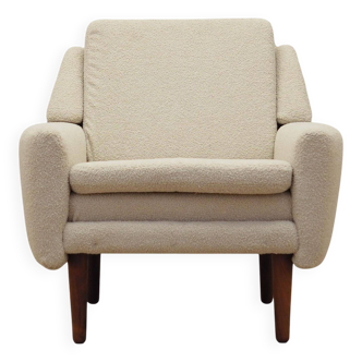 Cream armchair, Danish design, 1970s, production: Denmark