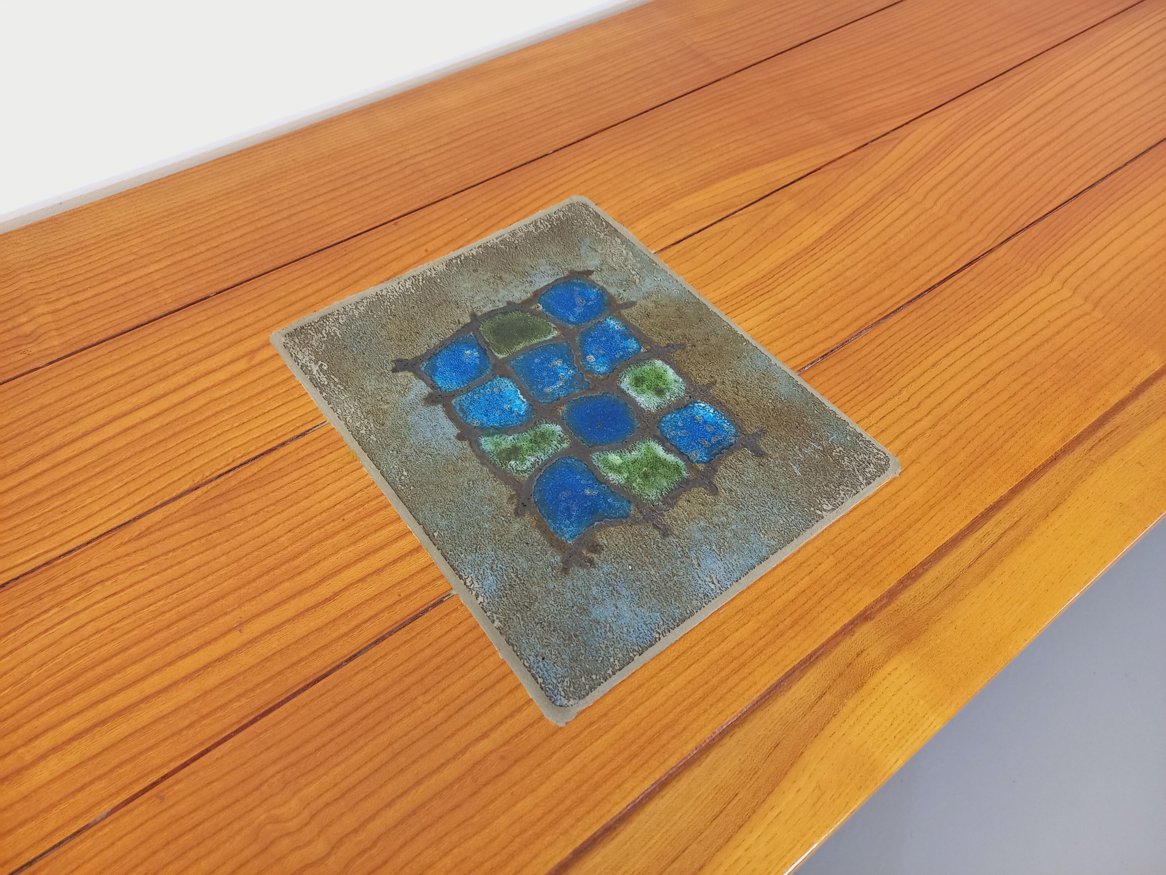 Vintage Maison Regain sideboard in solid elm from the 70s