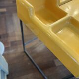 Molded plastic desk