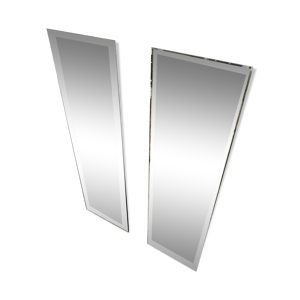 Paire de miroirs biseautés