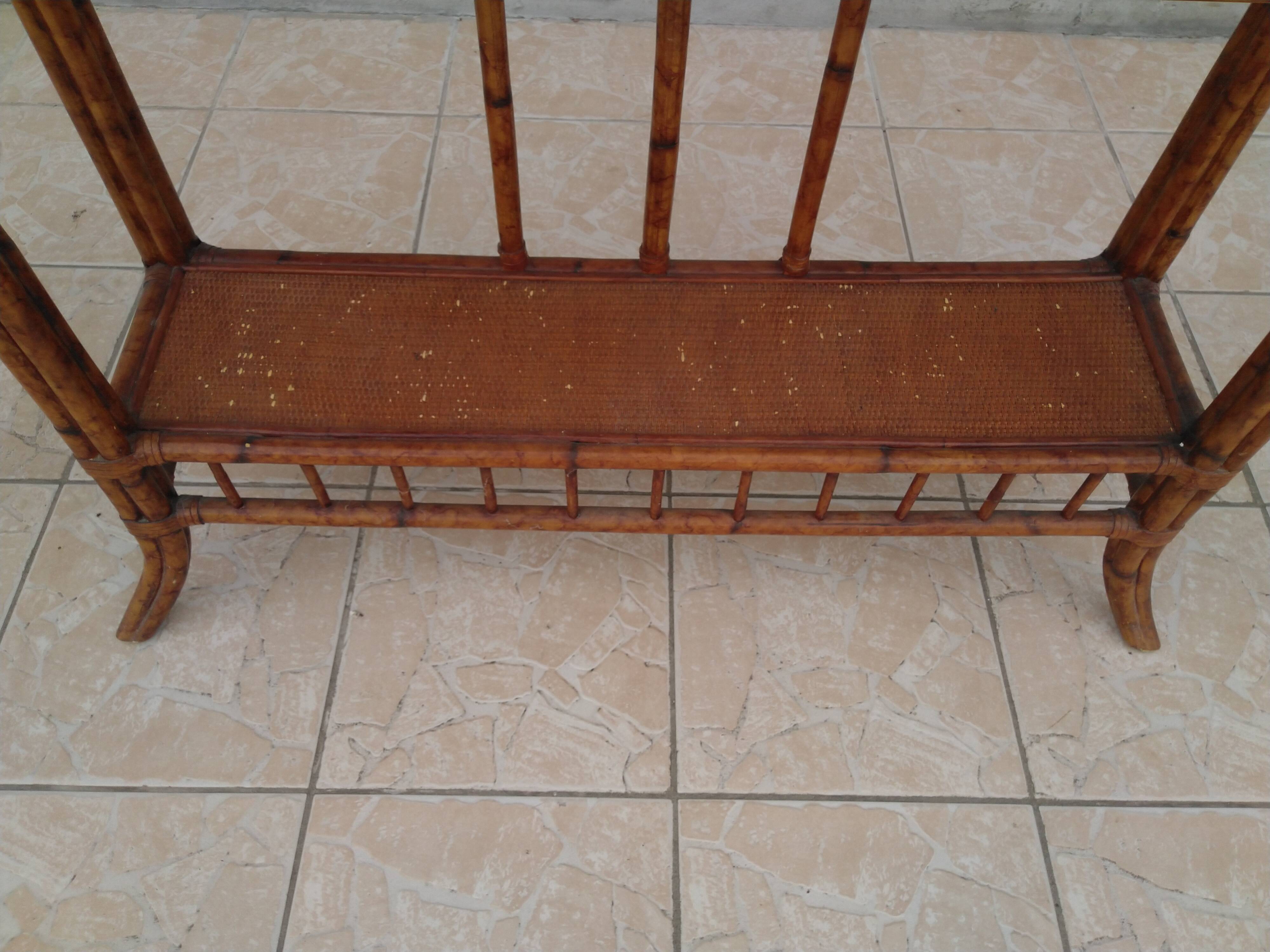 Rattan console