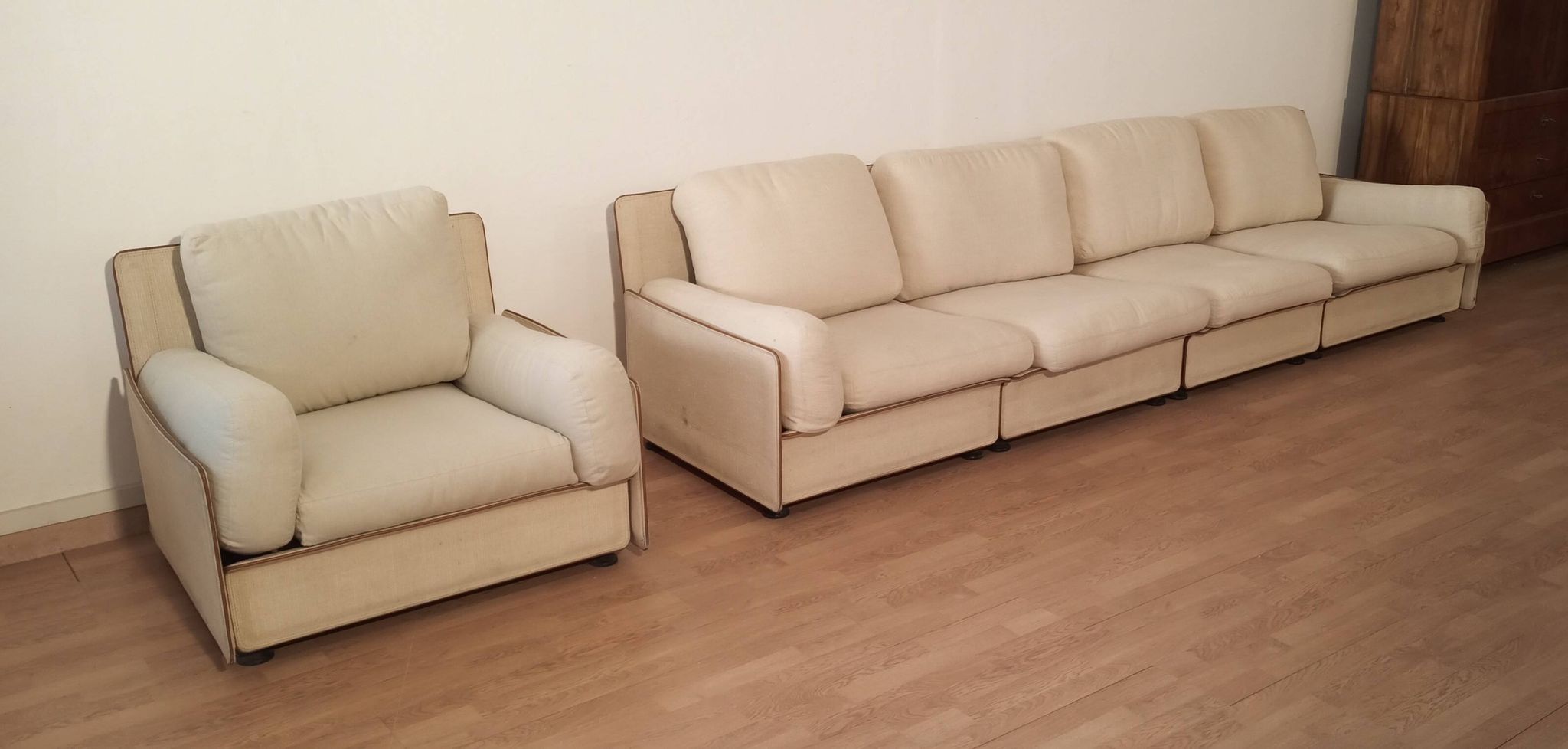 Canapé modulable de Riccardo Arbizzoni pour Zanotta 1978. Modèle Redifiori lot de 5