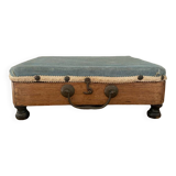 Old hot water bottle foot rest, heater