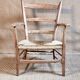 Antique country mulched armchair