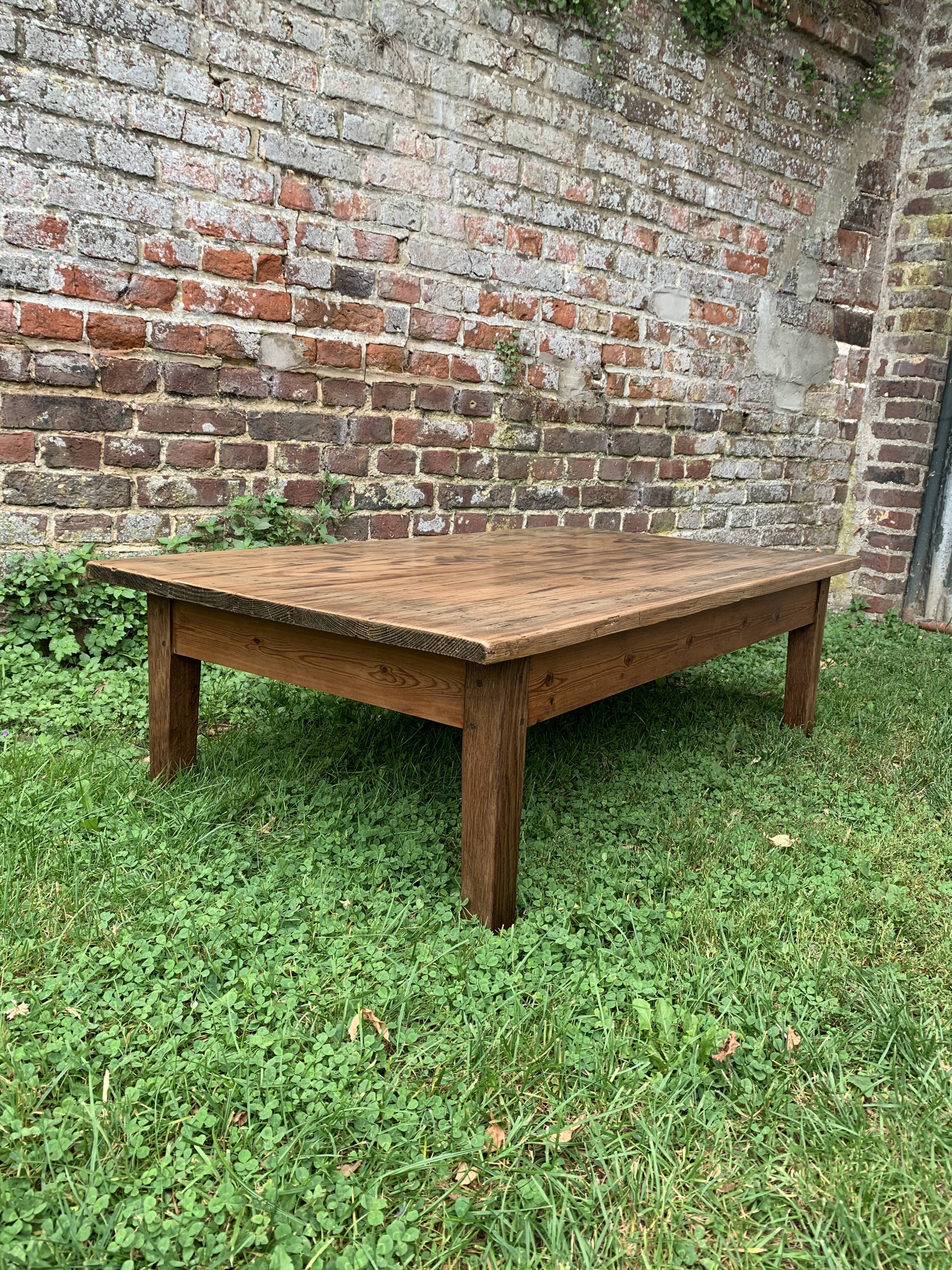 Wooden coffee table