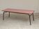 Large canteen table in pink formica and metal number 4.