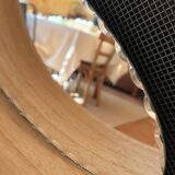 Bevelled oval mirror 25x10cm