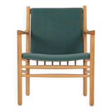 Fauteuil en hêtre, design danois, années 1970, designer : Erik Ole Jørgensen