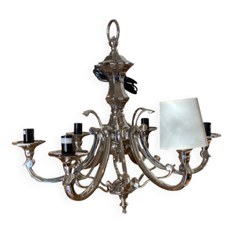 Lustre Eichholtz en laiton 6 branches