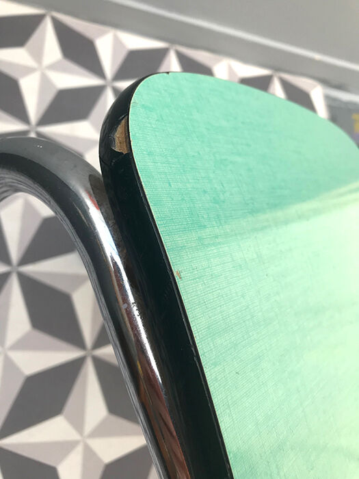 Chair in formica mint
