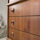 Modernist teak secretary desk, 1950s