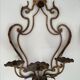Pairs of sconces with 3 brass fires early XXth