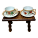 Old Japanese porcelain tea cups and saucers.