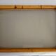 Plateau vintage bambou verre fumé années 70