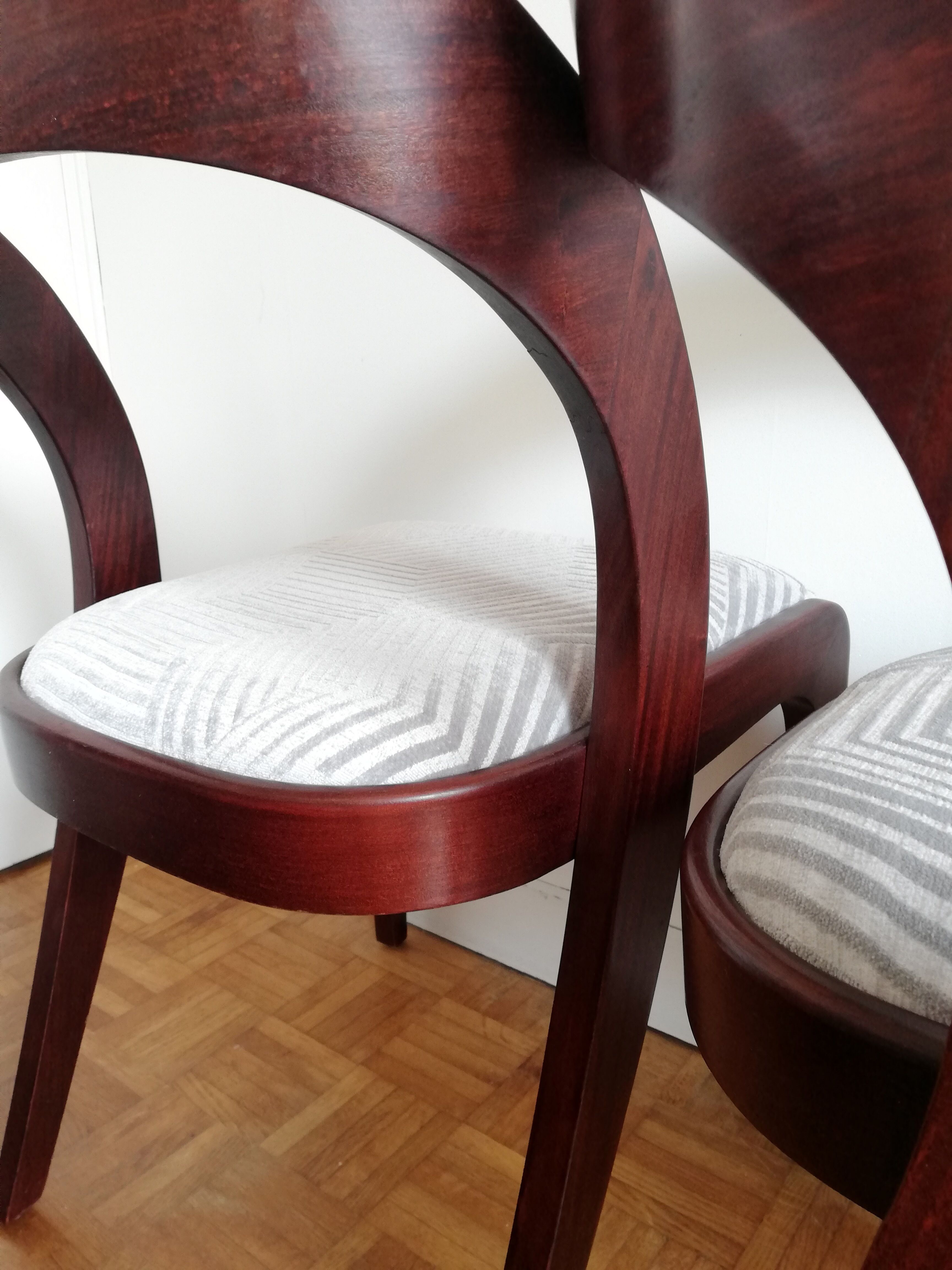 Suite of 4 Baumann gondola chairs renovated