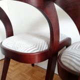 Suite of 4 Baumann gondola chairs renovated