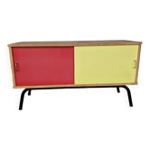 Vintage row with formica door