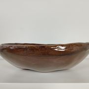 large vintage ceramic fruit basket Germany 1960s