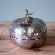 Vintage silver-plated and brass bonbonnière