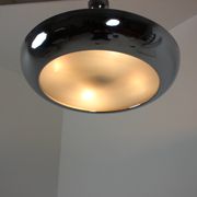 Functionalist chrome Pendant UFO by Josef Hurka for Napako, 1930s