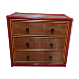 Rattan chest of drawers 3 drawers