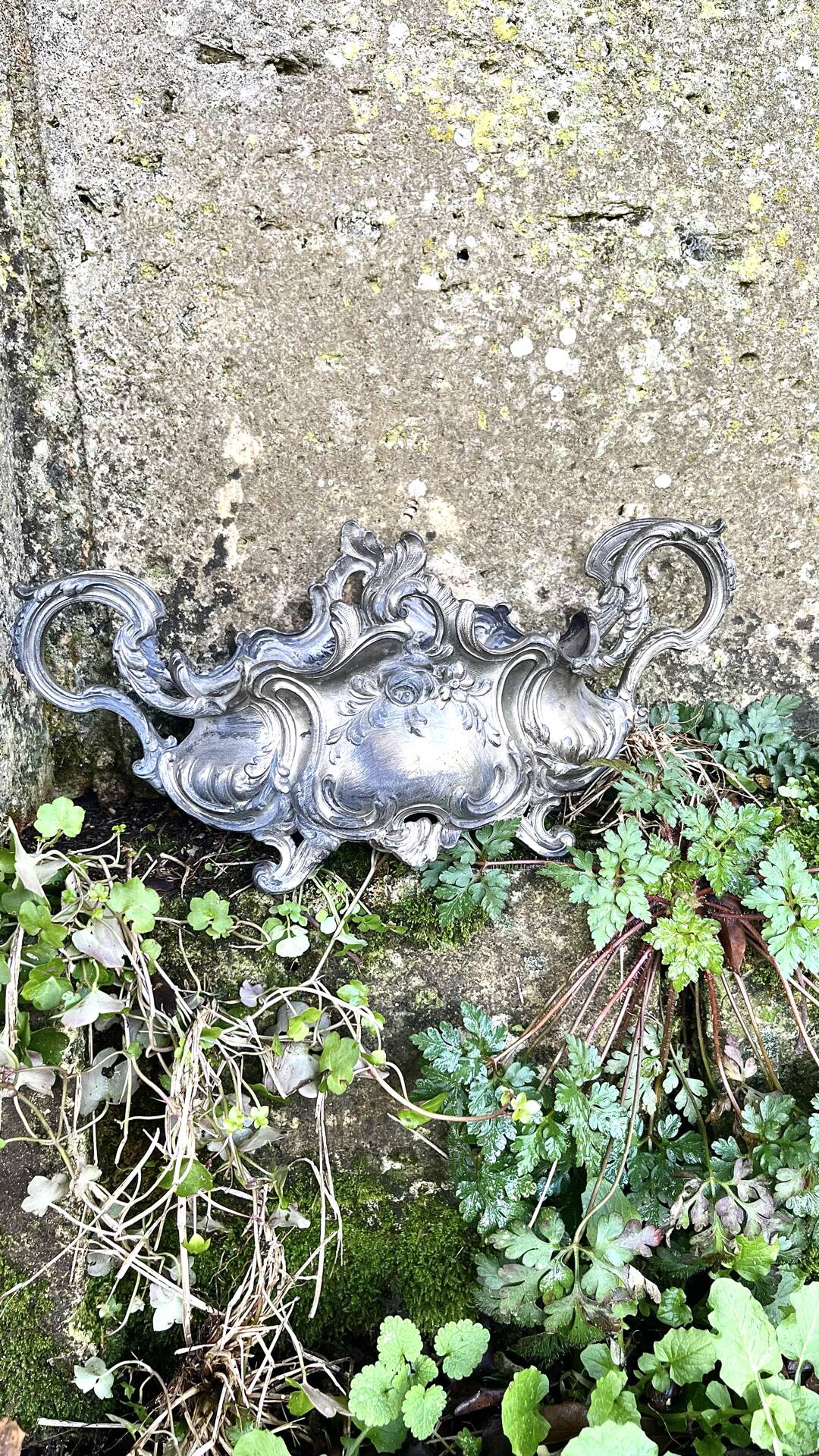 Silver Plated Jardinière, French Art Nouveau Centrepiece
