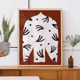 Wall poster with white bird 30cmx40cm