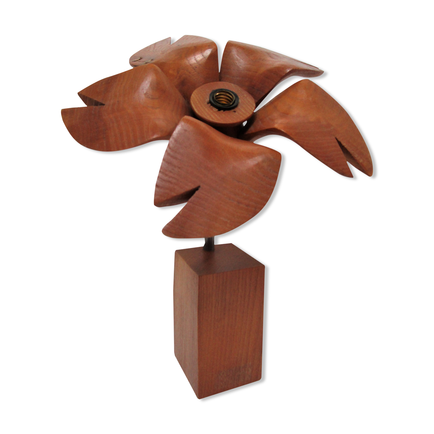 Lamp flower solid wood vintage years