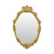 Miroir en or classique français style baroque acanthe 76 cm