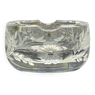 Cendrier en cristal gravé de Saint-Louis édition du 225ᵉ anniversaire, 1992